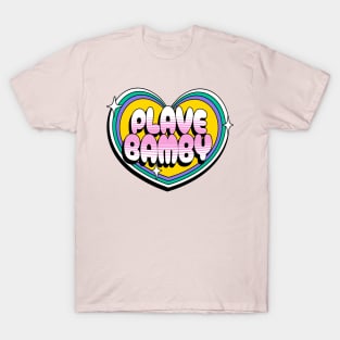 Plave bamby plli typography text | Morcaworks T-Shirt